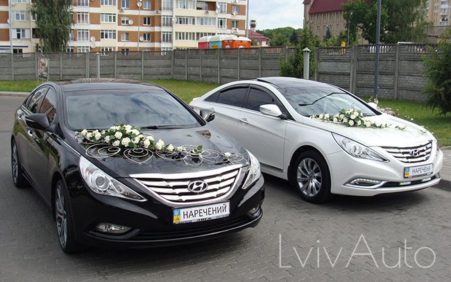 Аренда Hyundai Sonata на свадьбу Львів