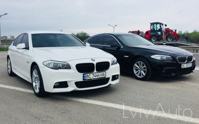 Аренда BMW 5 F10 на свадьбу Львов