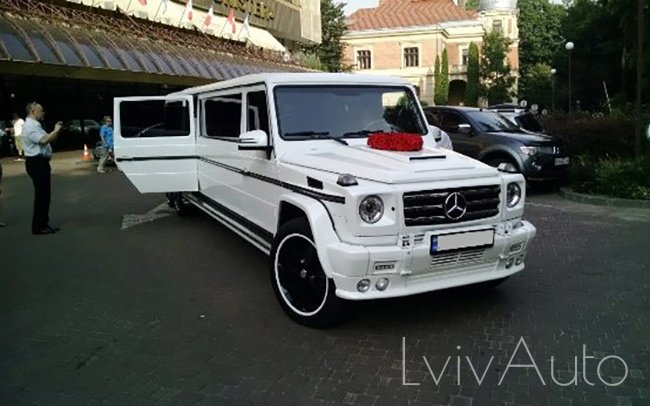 Аренда Лімузин Mercedes G-Class на свадьбу Львов