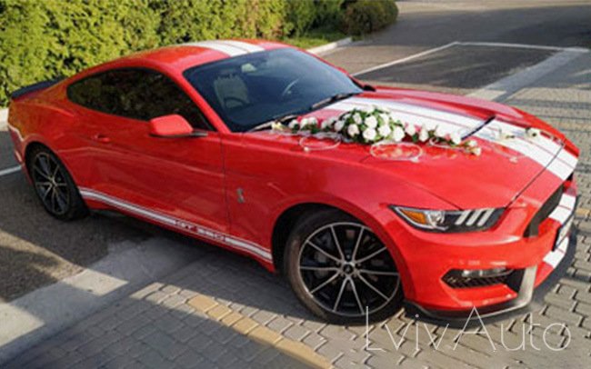 Аренда Ford Mustang 2016 на свадьбу Львов